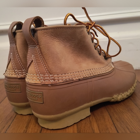 L.L. Bean Duck Boots Size 10 Tan - Picture 3 of 8